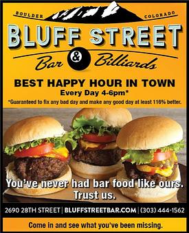 Product - Bluff Street Bar & Billiards in Boulder, CO Bars & Grills