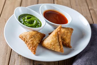 Product: Sides: Samosas - Bombay Eats / Wraps in Loop - Chicago, IL Indian Restaurants