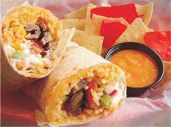 Product: Cilantro lime or Mexican rice, shredded cheese blend, guacamole and Border Salsa. - Border Grill in Marquette, MI Mexican Restaurants