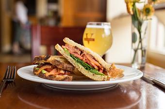 Product: Nueske’s Bacon, Avocado, Spinach, Tomato, Chipotle-Lime Aioli - Brasserie V in Madison, WI French Restaurants