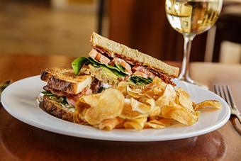 Product: Nueske’s Bacon, Avocado, Spinach, Tomato, Classic Aioli - Brasserie V in Madison, WI French Restaurants