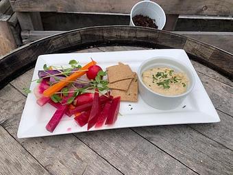 Product: Crudites & Hummus - Brasserie V in Madison, WI French Restaurants