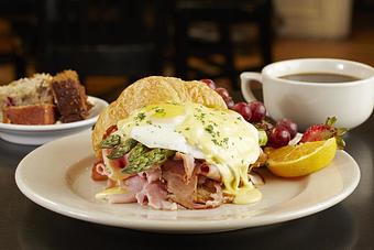 Product: French Ham Benedict - Bread Winners Cafe & Bakery in Uptown - Dallas, TX American Restaurants