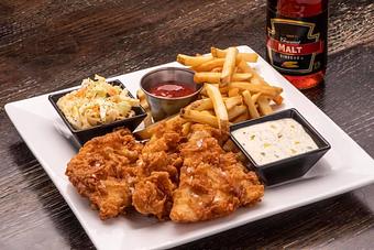 Product: BRICKTOWN BEER BATTERED FISH & CHIPS - Bricktown Brewery in Oklahoma City, OK American Restaurants