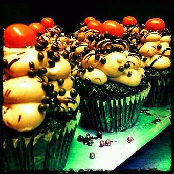 Product: Chocolate Malted Cupcakes - Brite Spot Diner in Echo Park - Los Angeles, CA American Restaurants