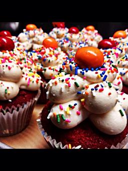 Product: Red Velvet CupCakes - Brite Spot Diner in Echo Park - Los Angeles, CA American Restaurants