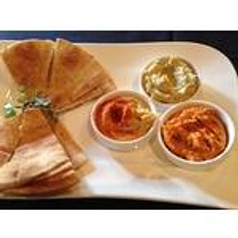 Product: Hummus Trio - BRIX Wine Cellars in Houston, TX American Restaurants