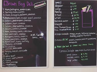Product - Brown Bag Deli in San Diego, CA Delicatessen Restaurants