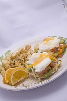 Product: A mexican version of Eggs Benedict - Brunchie's Breakfast Brunch and Lunch in Tampa - Tampa, FL American Restaurants