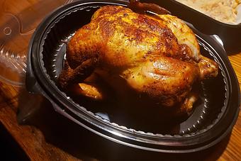 Product: Get our famous rotisserie chicken for Dine In, Carry Out or Free Delivery! - Buffalo Phil's Pizza & Grille in The Waterpark Capital of the World- Wisconsin Dells! - Wisconsin Dells, WI American Restaurants