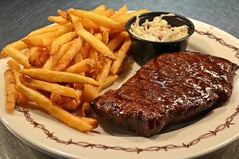 Product: 10oz flat iron steak - Buffalo Phil's Pizza & Grille in The Waterpark Capital of the World- Wisconsin Dells! - Wisconsin Dells, WI American Restaurants