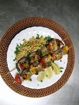 Product: Tuna kebabs with Calico Couscous - Burhop's Seafood Stores in Glenview, IL Food & Beverage Stores & Services