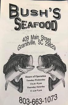 Product - Bush's Seafood in Graniteville, SC Seafood Restaurants