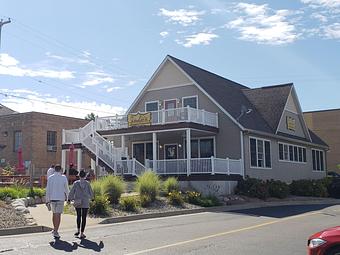 Product: Our outdoor seating includes patio, porch, and picnic tables. - Cafe Julia in South Haven, MI Bakeries