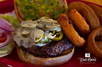 Product: Guacamole, crispy bacon, grilled jalapeños and provolone cheese - Cali Comfort BBQ in Spring Valley - Spring Valley, CA American Restaurants