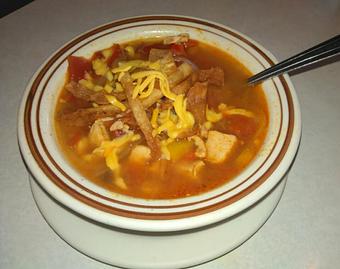 Product: Southwest Chicken Tortilla - Calico Cafe in Sheridan, IL American Restaurants