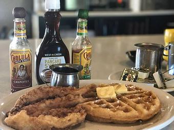 Product: Chicken N' Waffles Mmmmm - Calico Cafe in Sheridan, IL American Restaurants