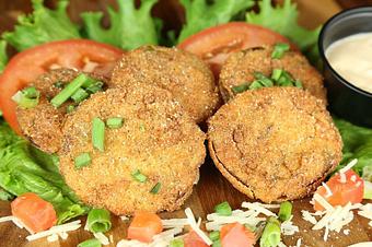 Product: Fried Green Tomatoes! - Caney Fork River Valley Grille in Nashville, TN American Restaurants