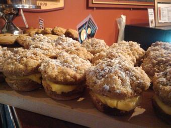 Product: Streuselkuchen filled with Vanilla Pastry Cream - Capitol Grounds in Montpelier, VT Coffee, Espresso & Tea House Restaurants