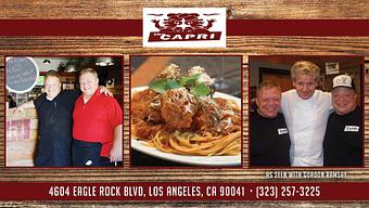 Product - Capri Italian Restaurant in Eagle Rock - Los Angeles, CA Italian Restaurants
