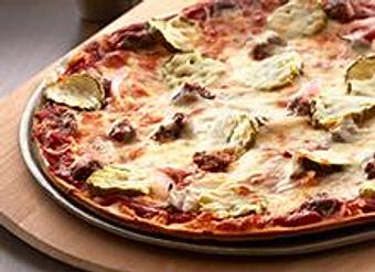Product: Cheeseburger Pizza - Carbone's Pizzeria Bloomington in Bloomington, MN Pizza Restaurant