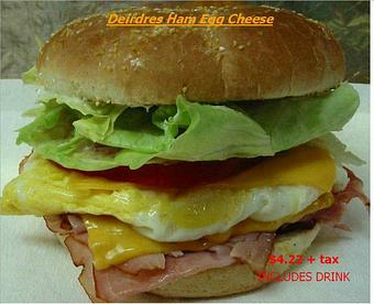 Product: Breakfast Sandwich - Casey's Place in Vero Beach, FL Barbecue Restaurants