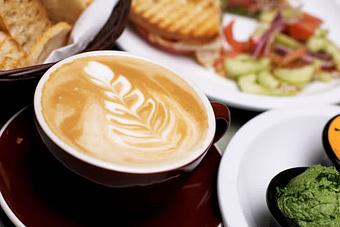 Product: Flat White at Cassatt's - Cassatt's Kiwi Cafe & Gallery in Arlington, VA Cafe Restaurants
