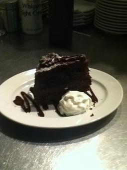 Product: Sour cream chocolate cake - Cassatt's Kiwi Cafe & Gallery in Arlington, VA Cafe Restaurants
