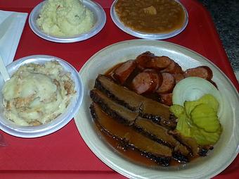 Product: 2 Meat Lunch Special - Central Texas Style BBQ in Pearland, TX Barbecue Restaurants