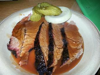 Product: Hickory Smoked Sliced Brisket - Central Texas Style BBQ in Pearland, TX Barbecue Restaurants