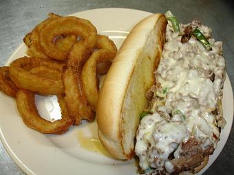 Product: Philly Cheese Steak - Charlie Brown's Neighborhood Bar & Grill in San Antonio, TX American Restaurants