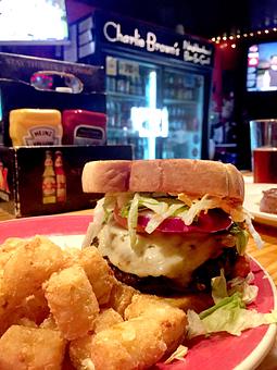 Product: CB's Spicy Burger - Charlie Brown's Neighborhood Bar & Grill in San Antonio, TX American Restaurants