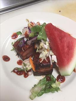 Product: Pork Belly Special - Charlie Brown's Neighborhood Bar & Grill in San Antonio, TX American Restaurants