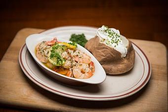 Product: Shrimp Scampi Dinner - Chuck's Steak House in Restaurant Row - Myrtle Beach, SC Steak House Restaurants