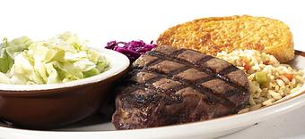 Product: Steak Sandwich, open faced - Clearman's North Woods Inn of La Mirada in La Mirada, CA Steak House Restaurants