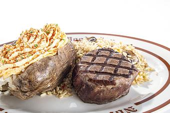 Product: Filet Mignon Dinner - Clearmans North Woods Inn in San Gabriel, CA Steak House Restaurants
