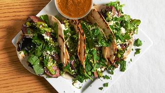 Product: Street Steak tacos - Cleats Club Seat Grille Old Brooklyn in Cleveland, OH American Restaurants