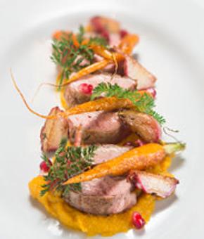 Product: Thyme Roasted Duck  - Coal Fired Bistro & Wine Bar in Greenville, SC - Greenville, SC Italian Restaurants