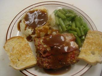 Product: Meatloaf Dinner - Cook's Cafe in Mason City, IA American Restaurants
