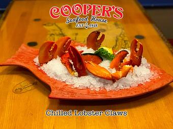 Product: Our Lobster Claws are already scored making them easy 
to peel and eat! Served chilled with cocktail sauce. - Cooper's Seafood House in Scranton, PA Seafood Restaurants