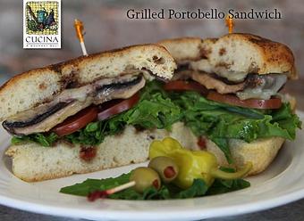 Product: Cucina Grilled Portobello Sandwich - Cucina Deli in Salt Lake City, UT American Restaurants