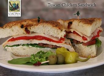 Product: Cucina Tuscan Chicken Sandwich - Cucina Deli in Salt Lake City, UT American Restaurants