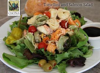 Product: Cucina Tortellini and Salmon Salad - Cucina Deli in Salt Lake City, UT American Restaurants