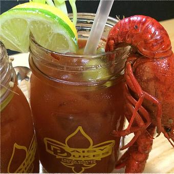 Product: Award Winning Bloody Mary.  2011, 2012, and 2013 Best Bloody Mary Where Y'at Magazine. - Daisy Dukes® The Original in For Deliveries Please Call: (504) 522-2233 - New Orleans, LA American Restaurants