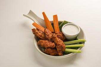 Product: WINGS! Your choice of; HOT-Naked-BBQ-Thai-Garlic-Parmesan - Dancing Tomato in Yuba City, CA Italian Restaurants