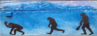 Product: Darwin's Mural on outside of Bar - Darwin's Theory in Anchorage, AK Nightclubs