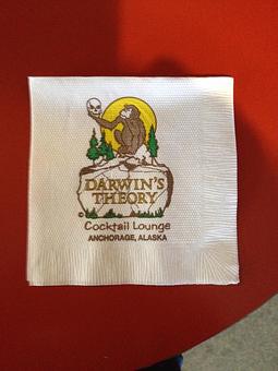 Product: Logo Napkins - Darwin's Theory in Anchorage, AK Nightclubs