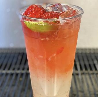 Product: Strawberry Limemade - Davy's Burger Ranch, in Prosser, WA American Restaurants