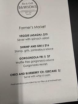 Product - Dawson's Bar & Grill in Dixon, CA American Restaurants