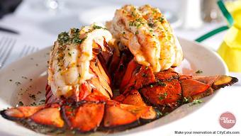 Product: Twin Lobster Tails - Desi Vega's Steakhouse in Warehouse District/CBD - New Orleans, LA Seafood Restaurants